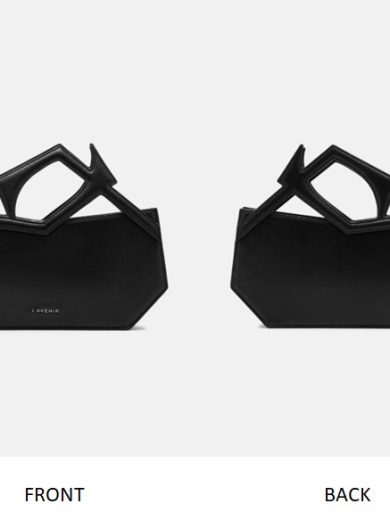 Abigail – Asymmetric Hand Bag – Black