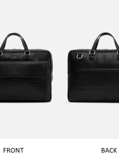Bronco – Leather Laptop Bag – Black