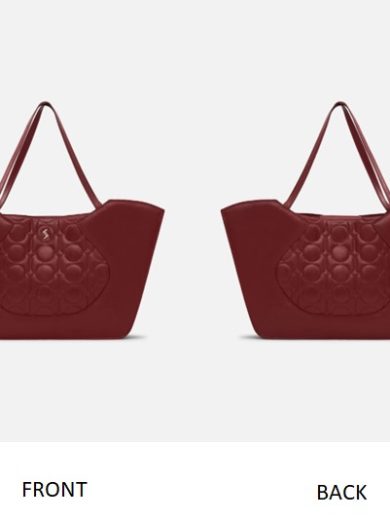 Evelyn – Quilted Tote – Rose Wood