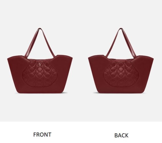 Evelyn - Quilted Tote - Rose Wood