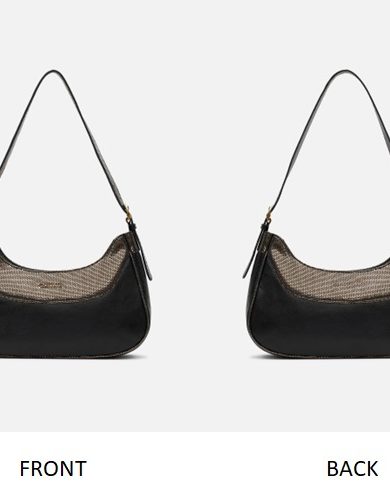 Olivia Medium Hobo Bag – Gold Metallic & Black
