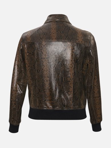 Diablo – Leather Zipper Jacket – Python