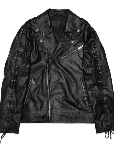 Tobias – Leather Biker Jacket – Black