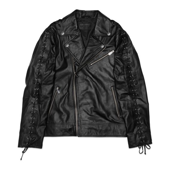 Tobias – Leather Biker Jacket – Black