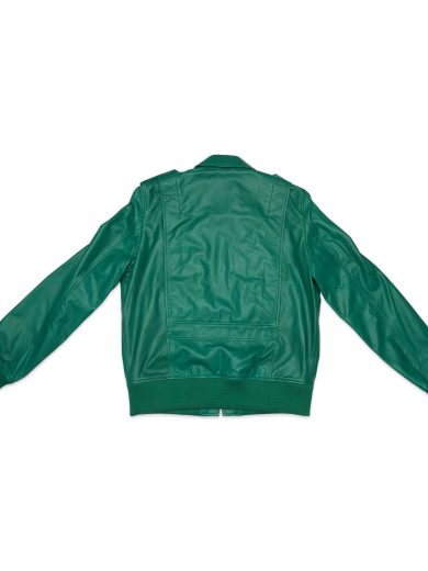 Castor – Leather Bomber Jacket – Shamrock Green