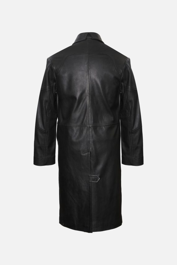 Leather long coat Unisex - Image 2