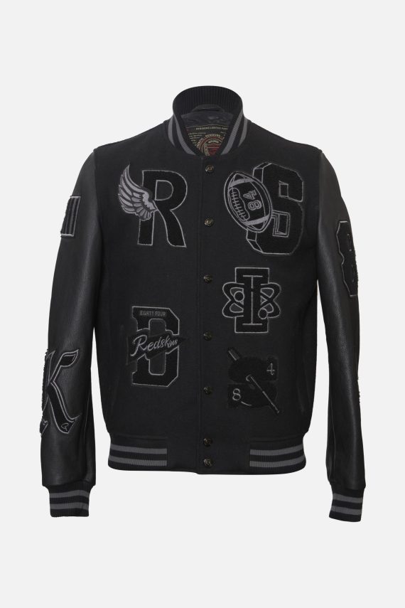 Men’s Black Varsity Letterman Jacket