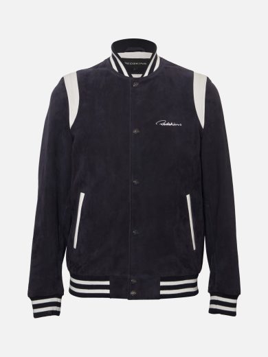 Suede Leather Varisty Jacket