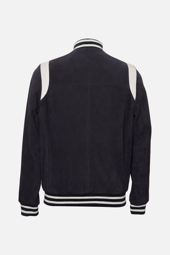 Suede Leather Varisty Jacket - Image 2